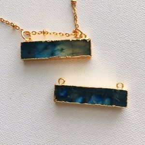 Labradorite Bar w/ Charm